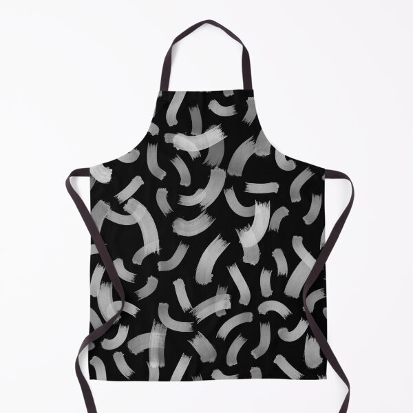 Item preview, Abstract stroke brush cute black seamless pattern designed and sold by Yana Mustafina | Boho Soulful Designs.