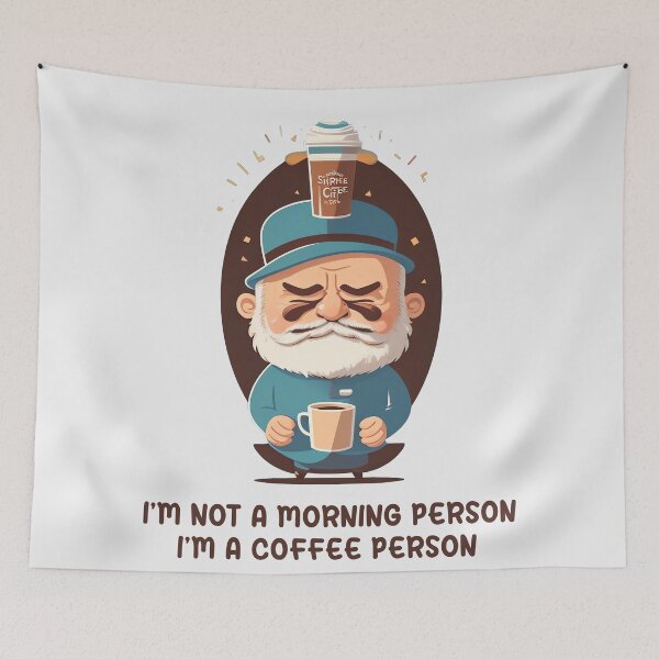 Item preview, I'm not a morning person, I'm a coffee person: Espresso Enthusiast designed and sold by Paolospresent.