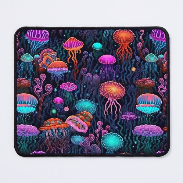 Item preview, Abyss Deep Sea Jellyfish in the Sea - Colorful Jellyfish Watercolor designed and sold by Pixelboys.