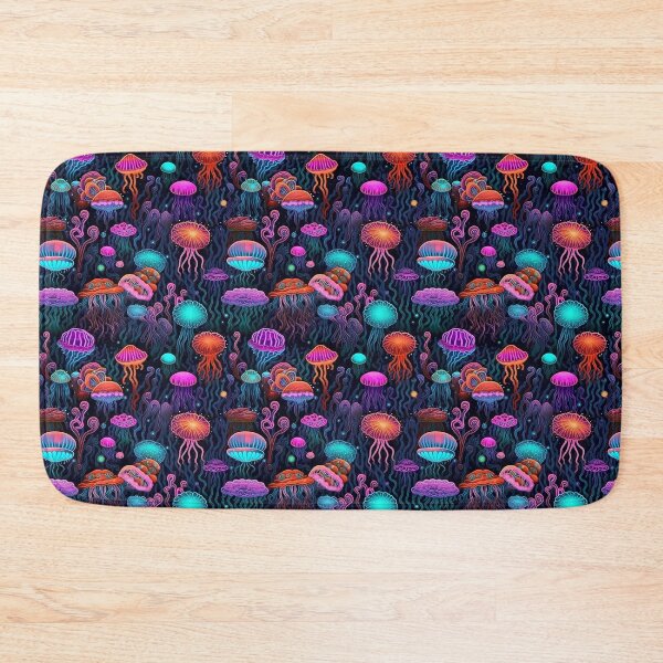 Item preview, Abyss Deep Sea Jellyfish in the Sea - Colorful Jellyfish Watercolor designed and sold by Pixelboys.