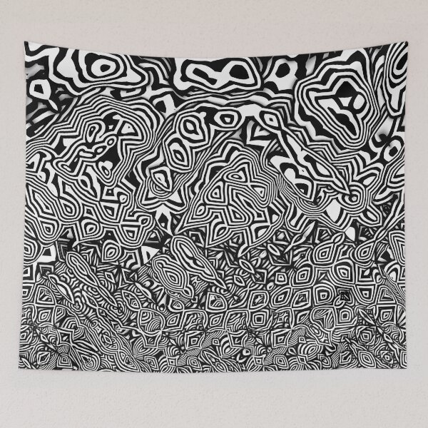 Item preview, Abstract Zebra Stripe Pattern in Black and White designed and sold by Trevor Hirst.