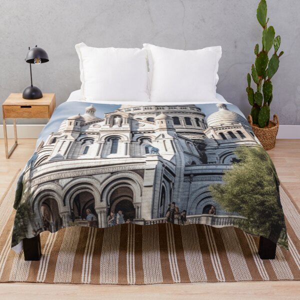 Item preview, A Vintage Travel Illustration of the Sacré-Cœur Basilica in Paris designed and sold by GoodOldVintage.