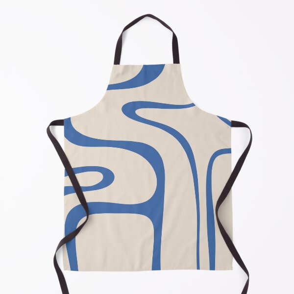 Item preview, Copacetic Retro Abstract Pattern in Summer Blue and Light Beige designed and sold by kierkegaard.