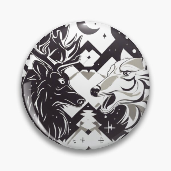 Item preview, Ibex and wolf confrontation designed and sold by Khorshed.