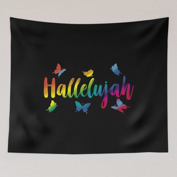 Item preview, Hallelujah! Inspirational, Motivational, Typography Praise and Hymn, Aesthetic Text designed and sold by DULCE76.