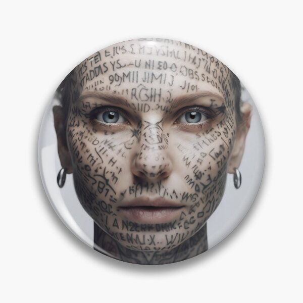 Item preview, Strict woman with tattoos on face designed and sold by Markus Baron.