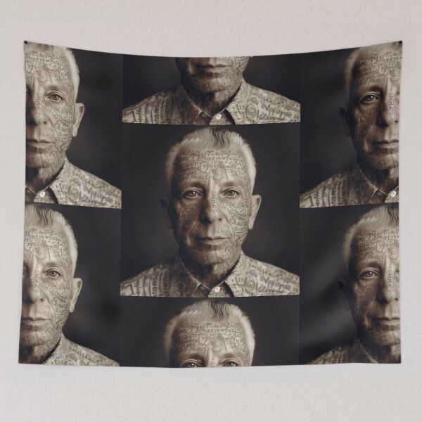 Item preview, Portrait of man with tattoos on face designed and sold by Markus Baron.