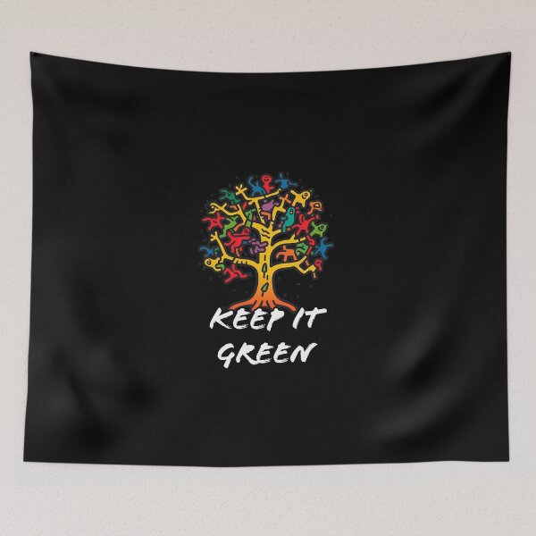 Item preview, Colorful Crazy Tree in Haring Style - "Keep it Green" designed and sold by SADStyleDesigns.