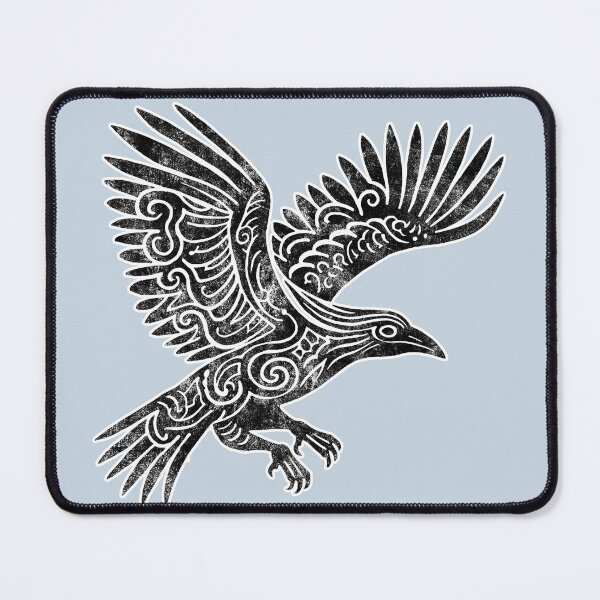 Item preview, Raven, viking raven, white raven, celtic motif, viking ornament, for dad, dad, happy dads day designed and sold by PRYMULLART.