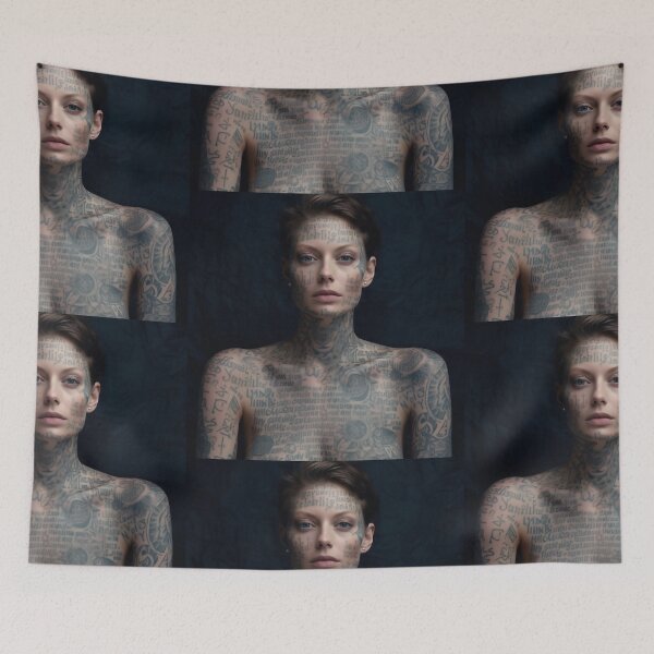 Item preview, The girlfriend of the tattoo artist designed and sold by Markus Baron.