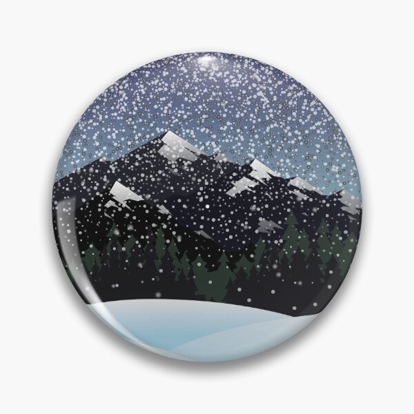 Artikelvorschau, Snow falling on mountains in the winter season entworfen und verkauft von Donutlovers.