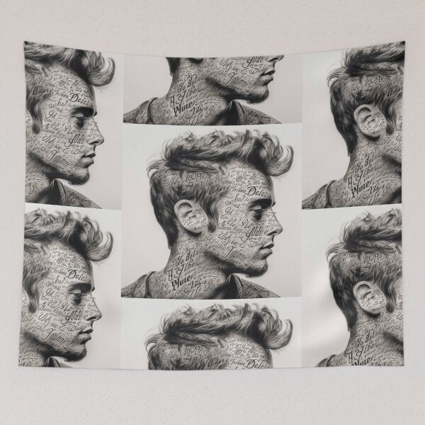 Item preview, Handsome youth with tattoos on face designed and sold by Markus Baron.