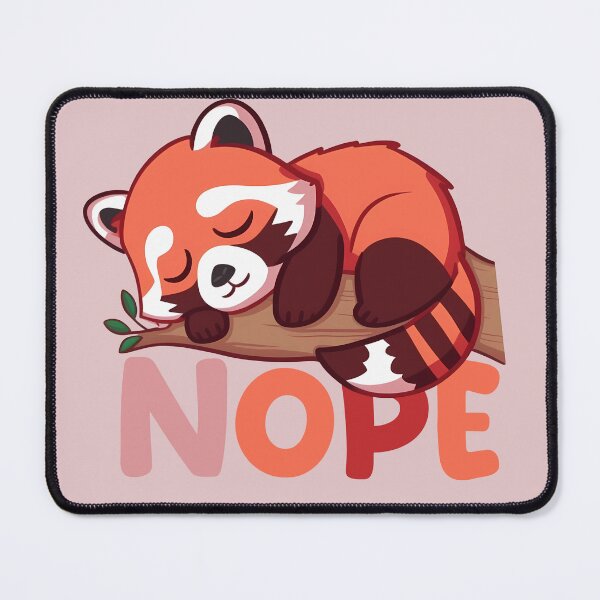 Item preview, Red panda nope lazy red panda designed and sold by MDCGraphics.