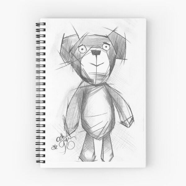 Artikelvorschau, Teddybär-Kunst-Zeichnungsdesign entworfen und verkauft von RM-ART-STUDIO.