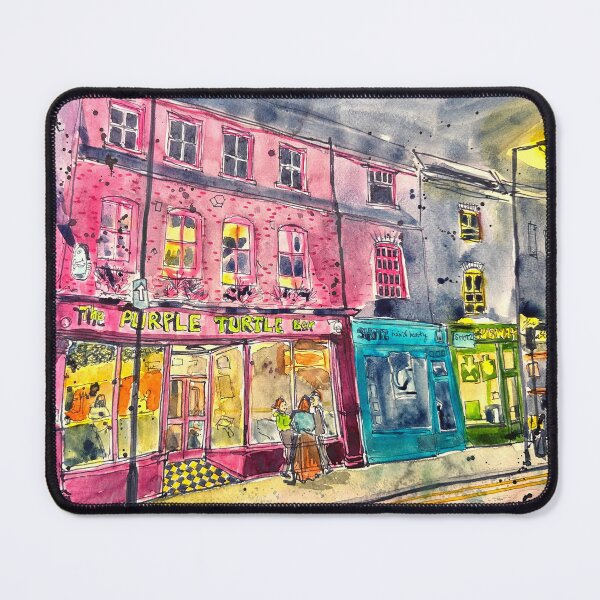 Item preview, Purple Turtle, Gun Street, Reading (landscape) designed and sold by SerineTucciArt.