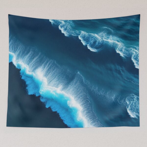 Item preview, Deep Blue Ocean Waves - Out To Sea designed and sold by BBGIFTSUK.