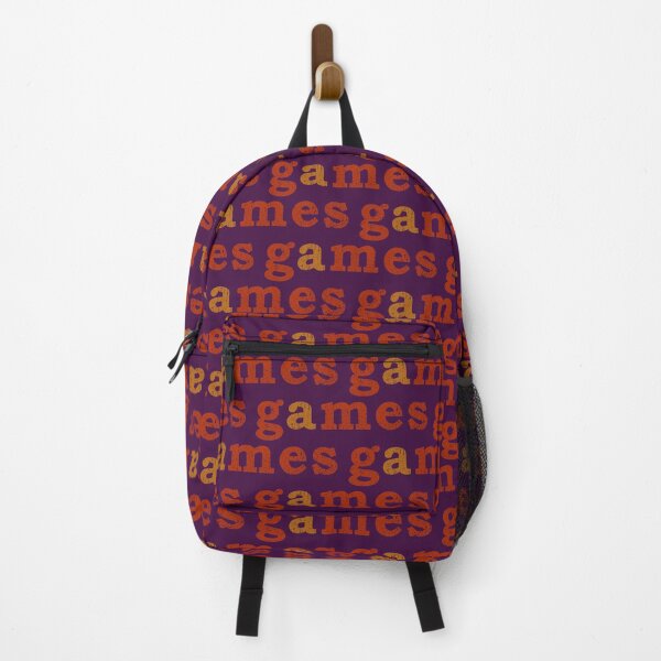 Item preview, GAMES word, old red-ochre, used look, vintage designed and sold by Time4Space.