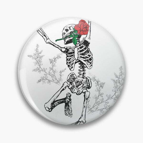 Item preview, Dancing Skeleton with rose designed and sold by HPIChicArt.