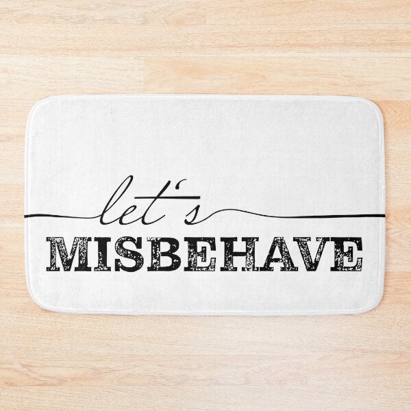 Item preview, let's misbehave_white designed and sold by pixelCROW.
