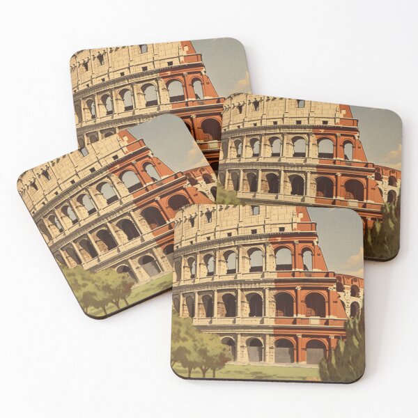 Item preview, A Vintage Travel Illustration of the Colosseum of Rome designed and sold by GoodOldVintage.