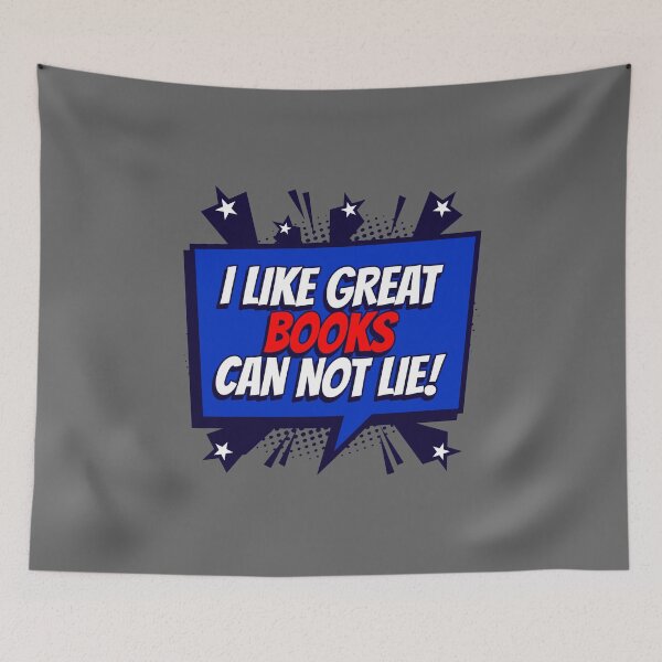 Item preview, I like great books can not lie!, Comic, Quote designed and sold by BeebopGraphics.