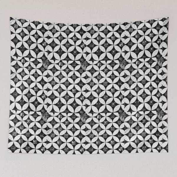 Item preview, BLACK AND WHITE ANCIENT PATTERN designed and sold by tootsmagsino.