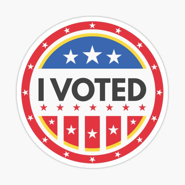 "I voted 2024" Sticker for Sale by FASLab Redbubble