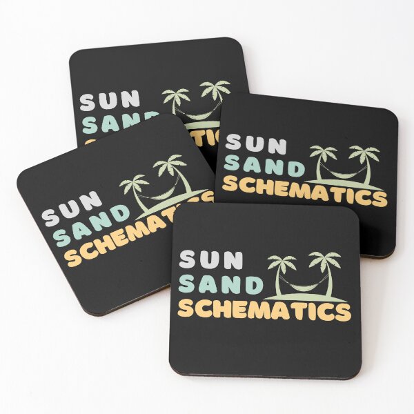 Item preview, Beach Shirt - Sun Sand Schematics designed and sold by TheBeesForYou.