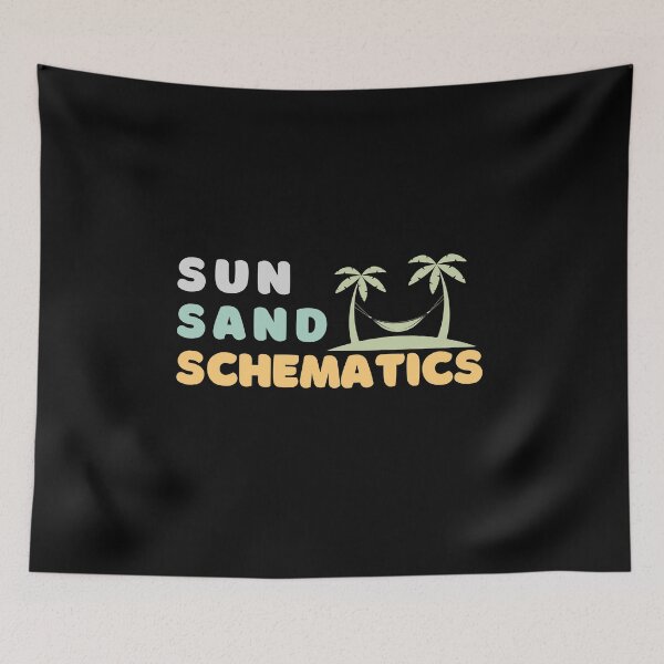 Item preview, Beach Shirt - Sun Sand Schematics designed and sold by TheBeesForYou.
