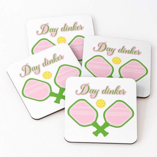Item preview, Day DINKer - Funny PICKLEBALL player gift - DINK responsibly - pickleball paddle - I LOVE PICKLEBALL pink PREPPY designed and sold by originalsusie.
