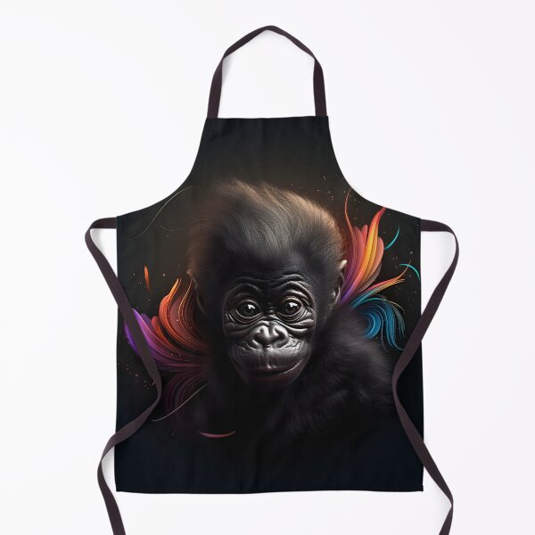 Item preview, Abstract Baby Gorilla Face Art designed and sold by PeteRascal.