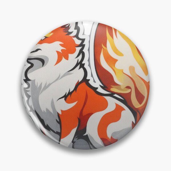 Item preview, Sticker Chiba Dog Tail Flame designed and sold by AniDogCat.