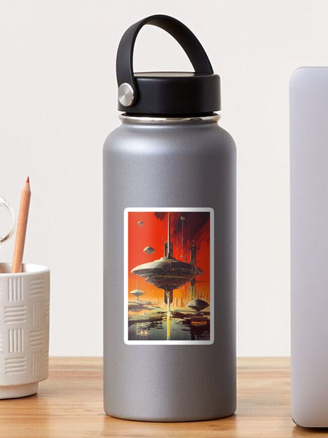 Retro Space Water bottle