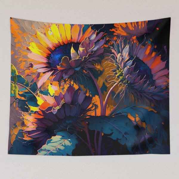 Item preview, Abstract impressionist Sun flowers #05 designed and sold by xaoslogic.