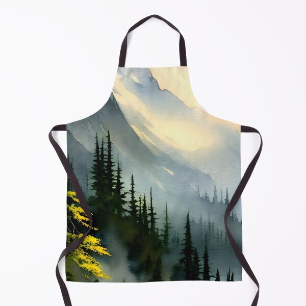 Item preview, Oil Paint Styled Watercolor Mountain Scenery - Chinese Painting designed and sold by joejiing.