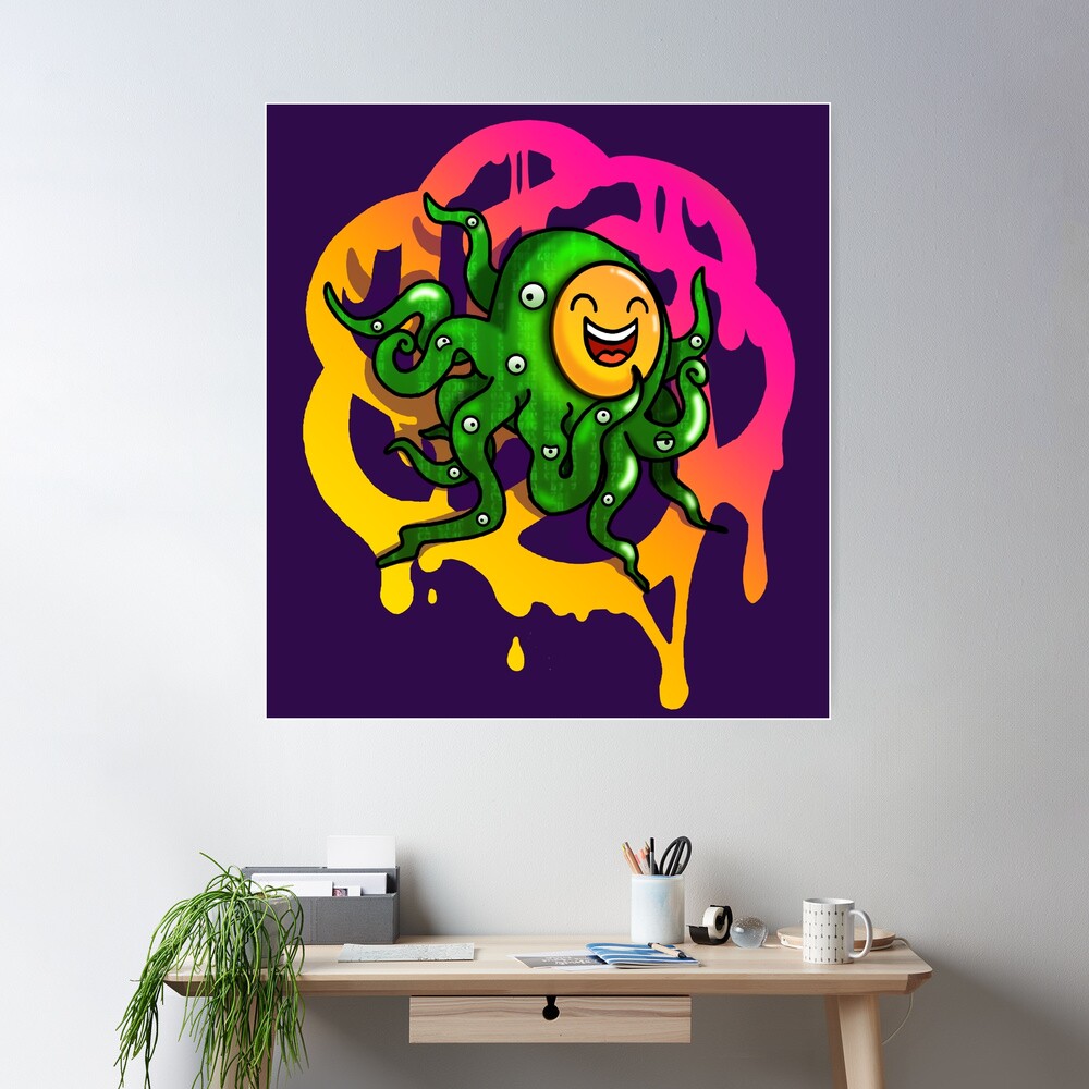 ChatGPT Shoggoth with smiley face