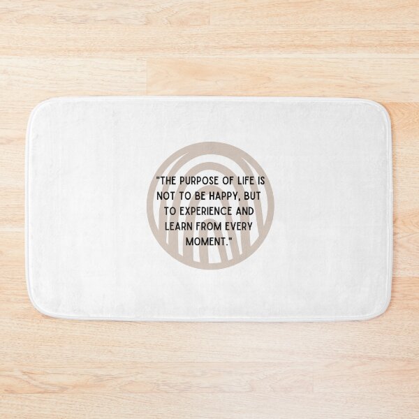 Item preview, The purpose of life is not to be happy, but to experience and learn from every moment. Quotes of life, simple and short with cute background designed and sold by diahsariw.