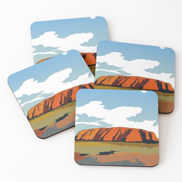 Item preview, Uluru Sunset. Original Art. Northern Territory Australia designed and sold by VRMediaDecor.