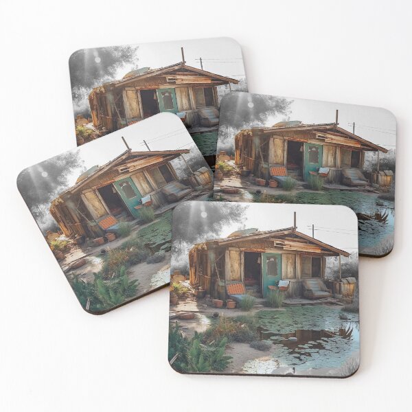 Item preview, Abandoned Shack In The Desert - Liminal Space Concept designed and sold by liminal-concept.