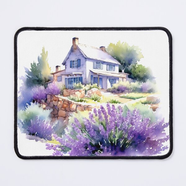 Item preview, Lavender Field Cottage Clipart, Purple Hideaway, Serene Cottage, Aromatic Bliss, Lavender Haven, Countryside Charm, Floral Retreat designed and sold by CoolorPainting.