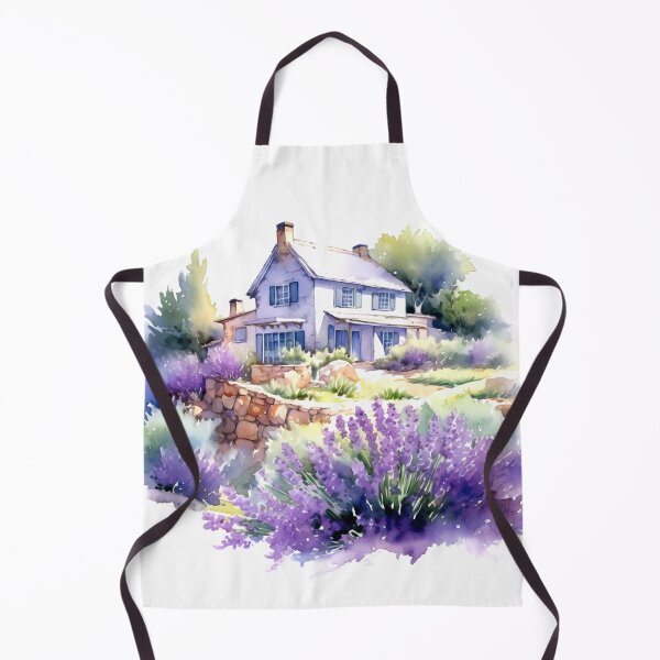 Item preview, Lavender Field Cottage Clipart, Purple Hideaway, Serene Cottage, Aromatic Bliss, Lavender Haven, Countryside Charm, Floral Retreat designed and sold by CoolorPainting.