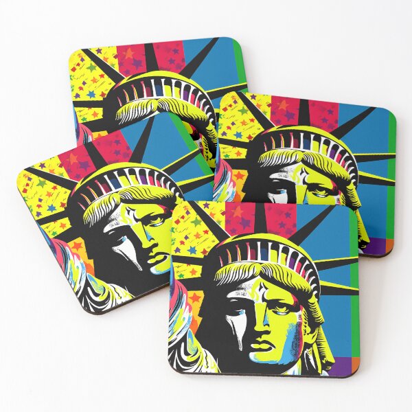 Item preview, Pop Art Statue of Liberty Graphic Tee | Vibrant American Icon Vector Design designed and sold by FamMeetsWorld.