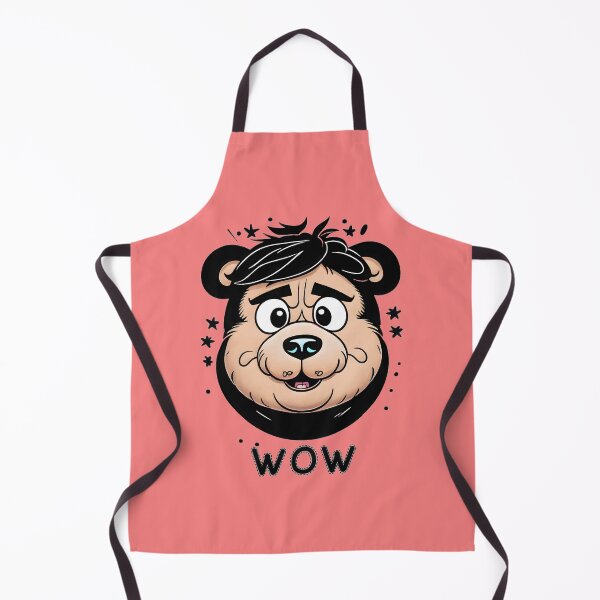 Item preview, WOW FUNNY TEDDY BEAR HEAD CARTOON designed and sold by digitalartlb.