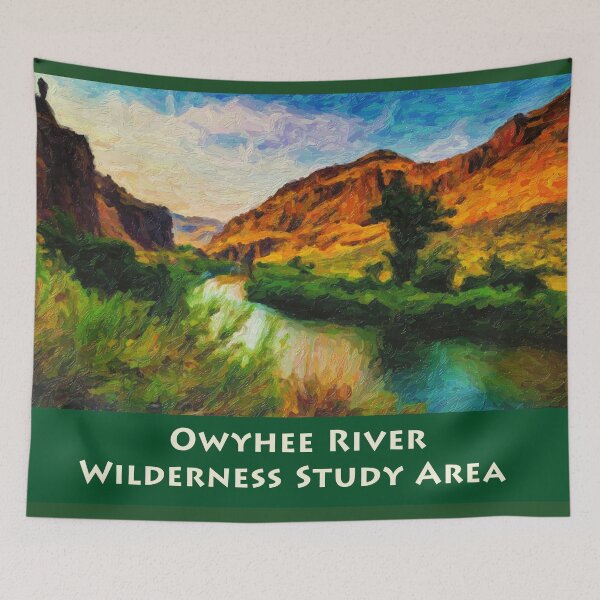 Item preview, Owyhee River Wilderness Study Area designed and sold by Chuck Mountain Poster Art.