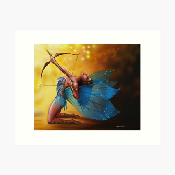 Glitter fairy Art Print
