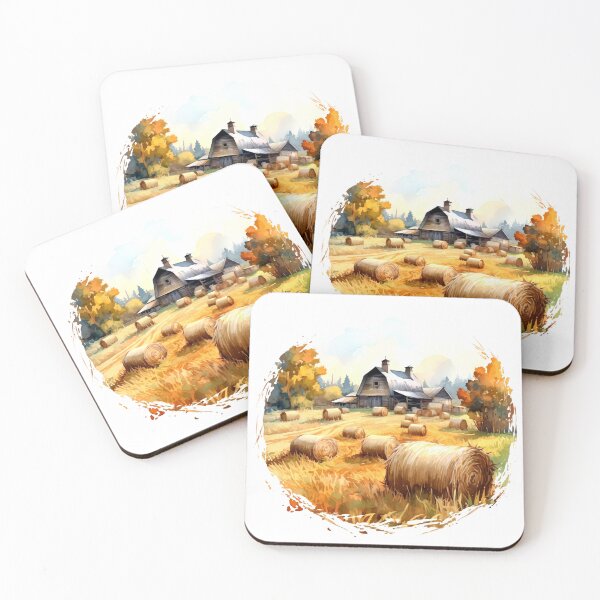 Aperçu de l'œuvre Cozy Farmhouse Clipart, Country Living, Farmstead Charm, Rural Comfort, Homestead Cosiness, Farmhouse Retreat, Rustic Getaway créée et vendue par CoolorPainting.