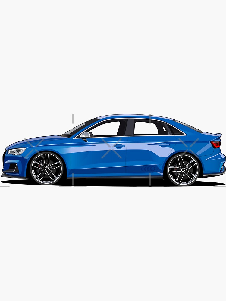 Audi A3 Sticker for Sale by AutomotiveArtt