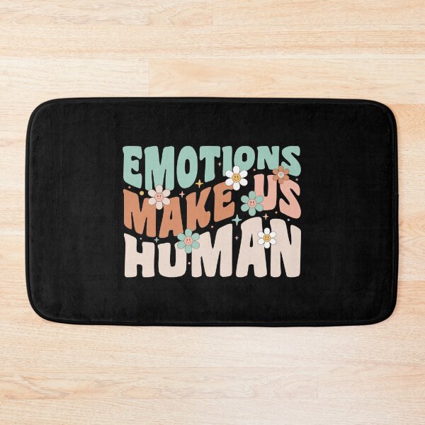Item preview, Emotions Make Us Human Mental Health Retro Flower designed and sold by Designer-Girl.