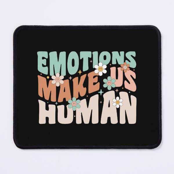 Item preview, Emotions Make Us Human Mental Health Retro Flower designed and sold by Designer-Girl.