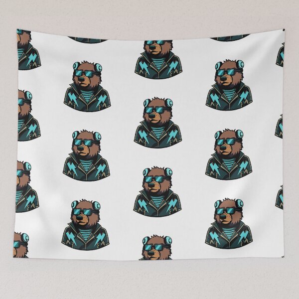 Item preview, Bear futuristic punk Ver 3 designed and sold by spyduckz.